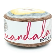 Lion Brand Yarn Mandala Bonus Bundle Yeti 125-250H Acrylic Light DK 1181yd 10.5oz Yarn