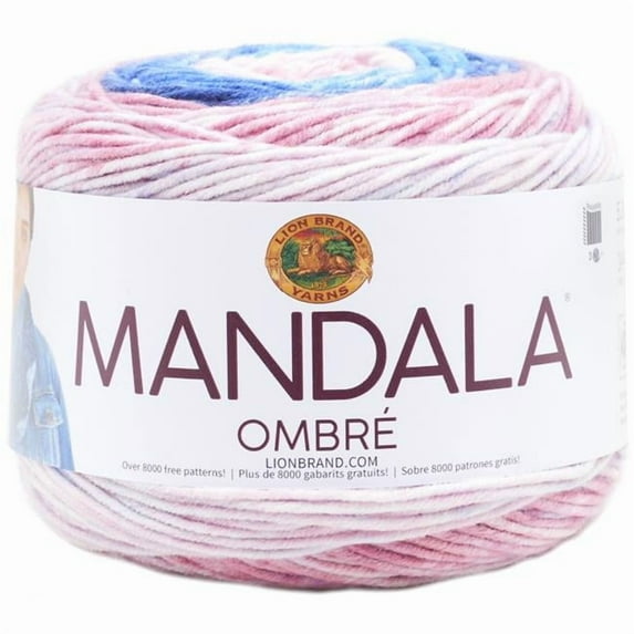 Lion Brand Mandala Ombre Pure Yarn, 100% Acrylic, 3.5 oz, 300 Yards