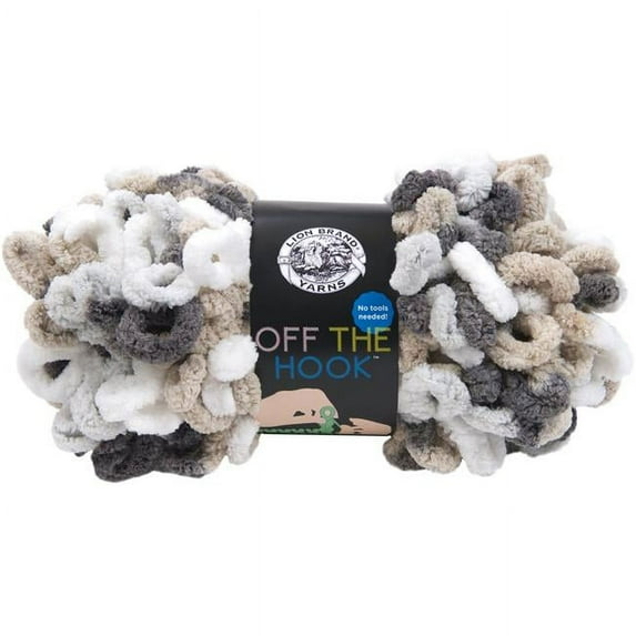 Lion Brand Off The Hook Yarn - Snowy Cosmo