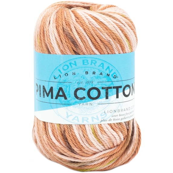 Lion Brand Pima Cotton Yarn-Auburn