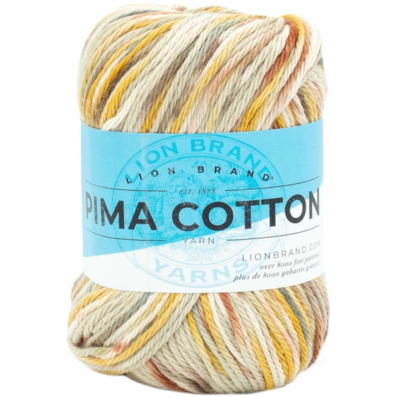 Lion Brand Pima Cotton Yarn-Seaglass