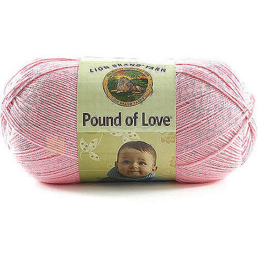 Lion Brand Yarn Pound of Love Single Skein Baby Yarn, Yellow