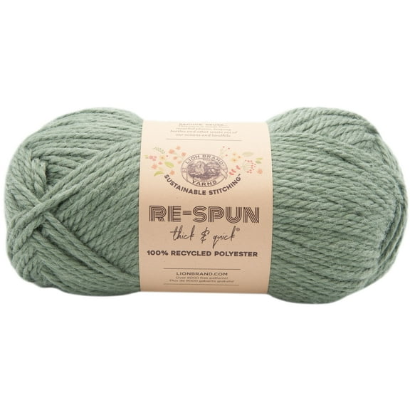 Lion Brand Re-Spun Thick & Quick Yarn-Spruce