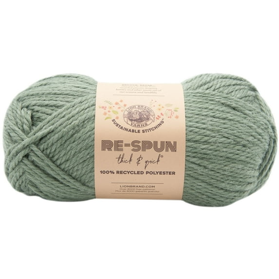 Lion Brand Re-Spun Thick & Quick Yarn-Spruce