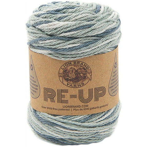 Lion Brand Re-Up Yarn-Ash