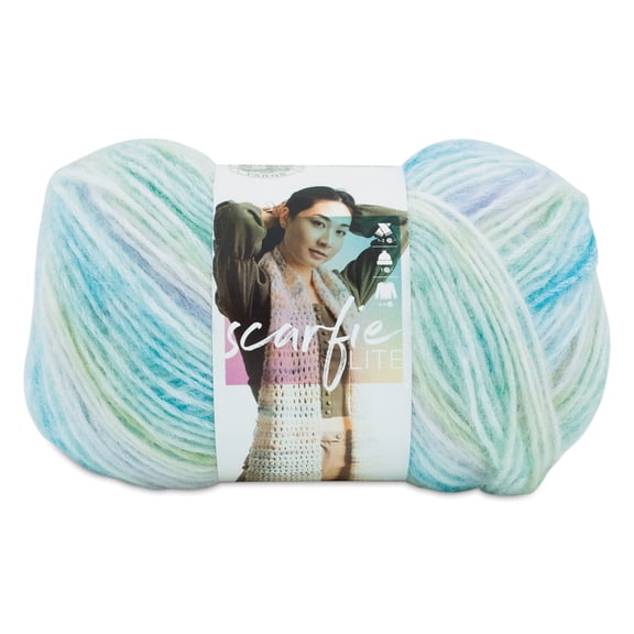 Lion Brand Scarfie Lite Yarn - Rain, 349 yds