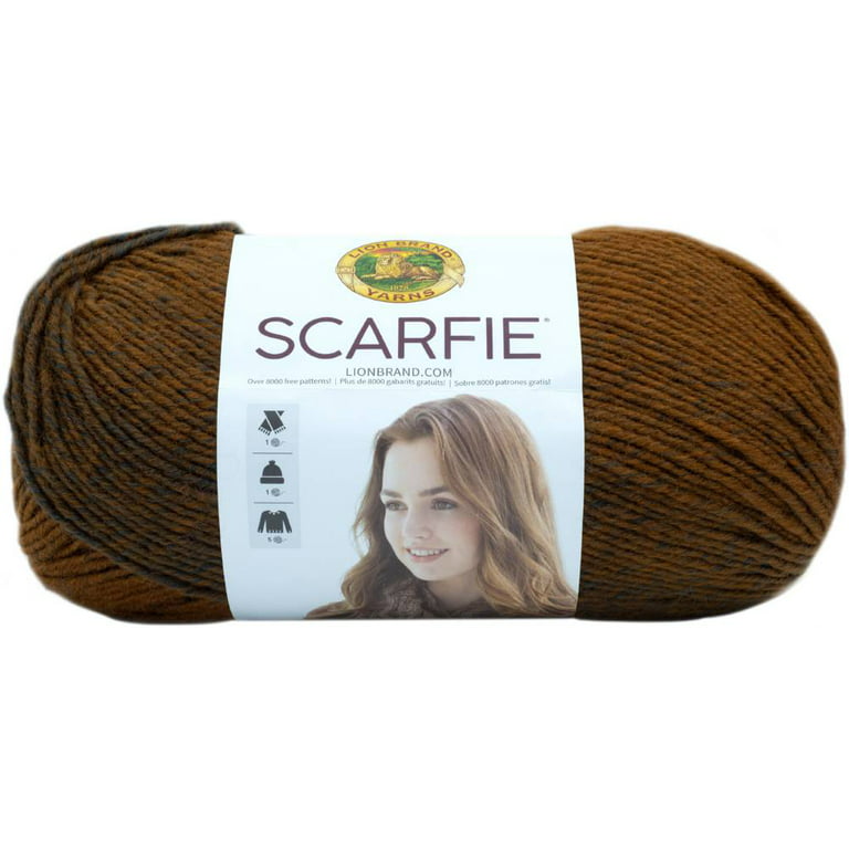 Lion Brand Scarfie Yarn - Iron Umber