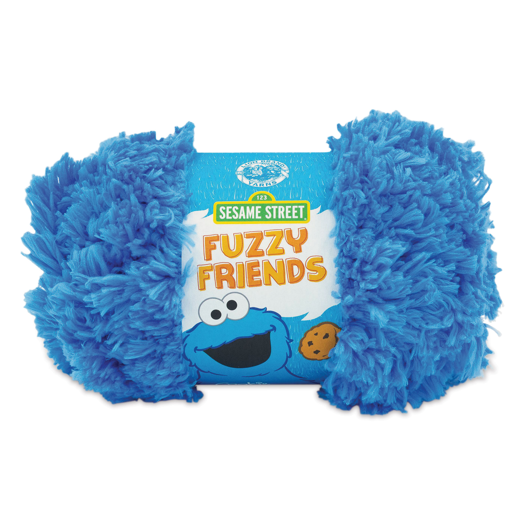 Lion Brand Yarn Sesame Street Fuzzy Friends, Filato Elmo Red, 100g/30m, Jumbo #7, Microfibra