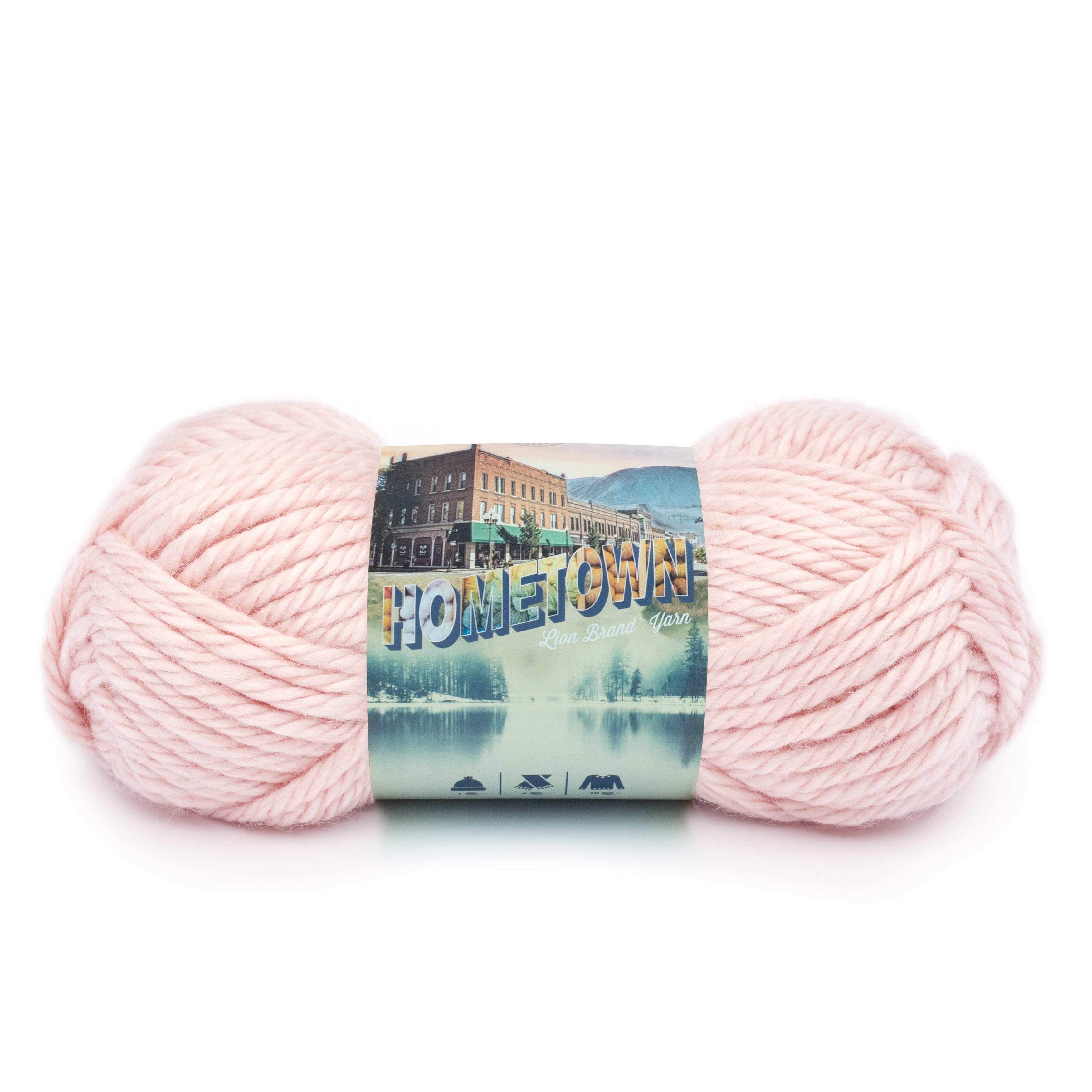 Lion Brand Yarn Hometown Providence Pink 135-101A Super Bulky
