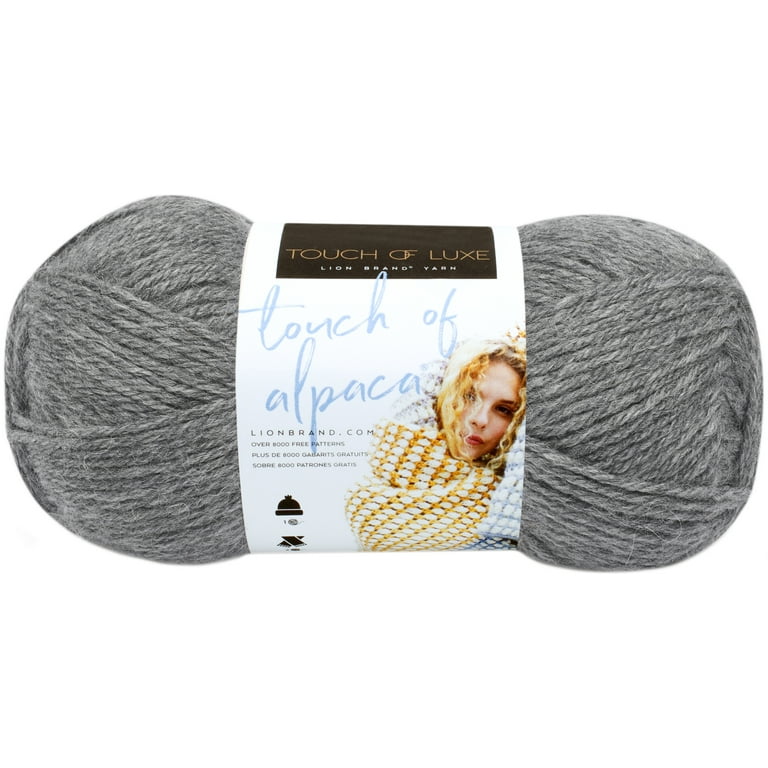 Lion Brand Touch of Alpaca Yarn - Oxford Grey