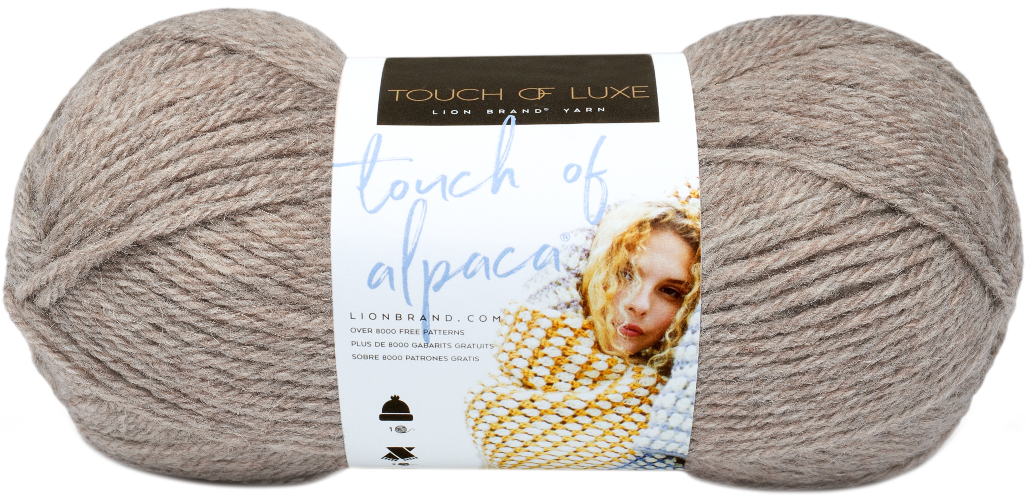 Lion Brand Touch of Alpaca Yarn - Taupe