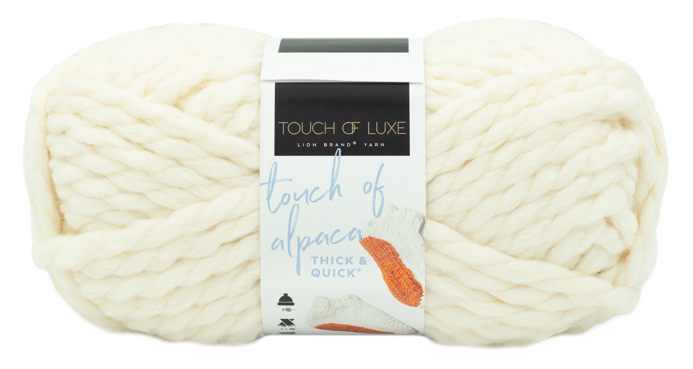Lion Brand Touch of Alpaca Thick & Quick Yarn - Fisherman, 44 yds 