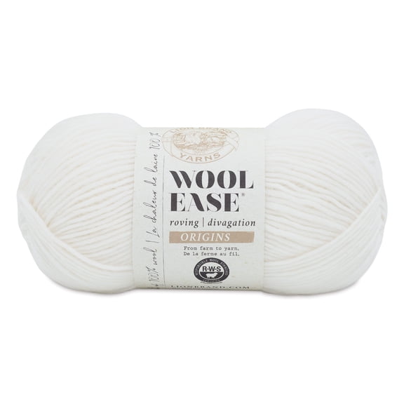 Lion Brand Wool-Ease Roving Origins Yarn-Cream