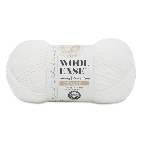 Lion Brand Wool-Ease Roving Origins Yarn-Cream