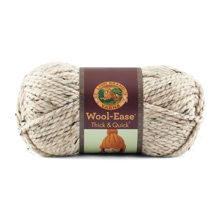 Lion Brand Wool Ease Thick & Quick Bulky Yarn: Oatmeal Wool