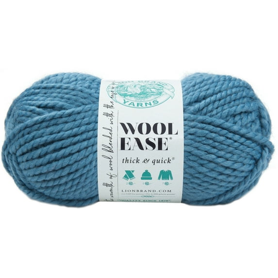 Lion Brand Wool-Ease Thick & Quick Yarn-Air Force