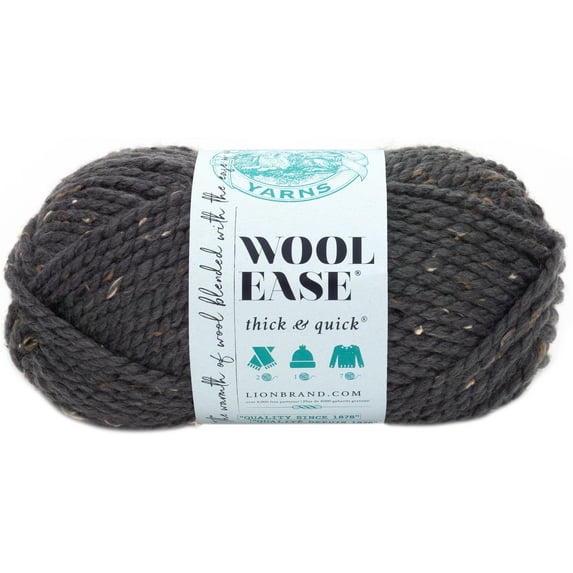 Lion Brand Wool-Ease Thick & Quick Yarn-Graphite