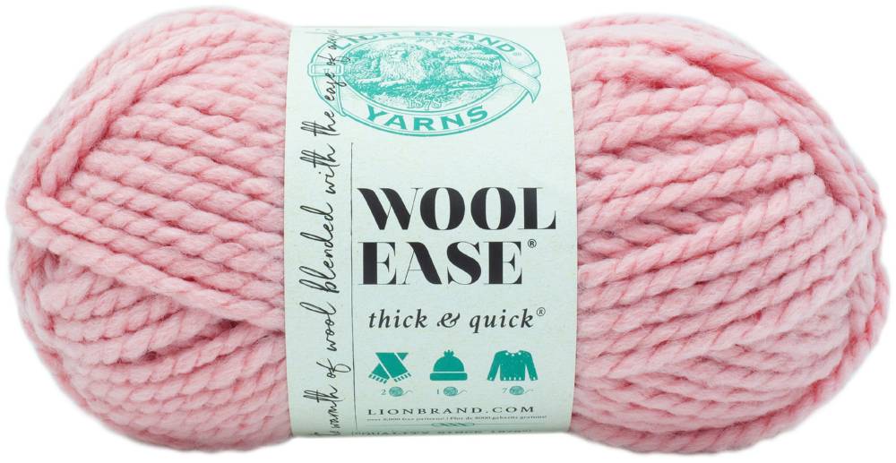 Lion Brand Wool Ease Thick & Quick Yarn Rouge.