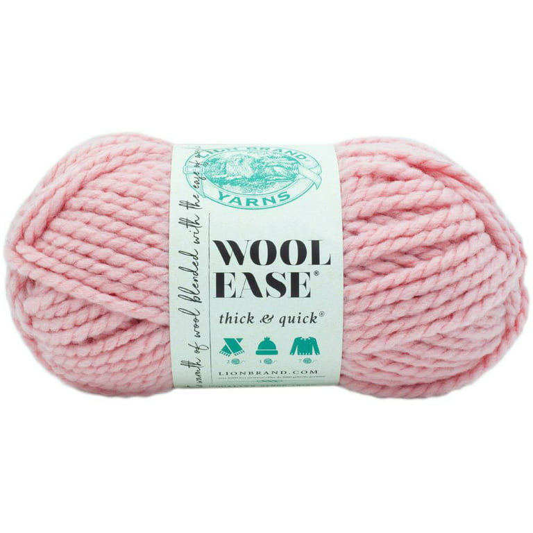 Lion Brand Wool Ease Thick & Quick Yarn Rouge.