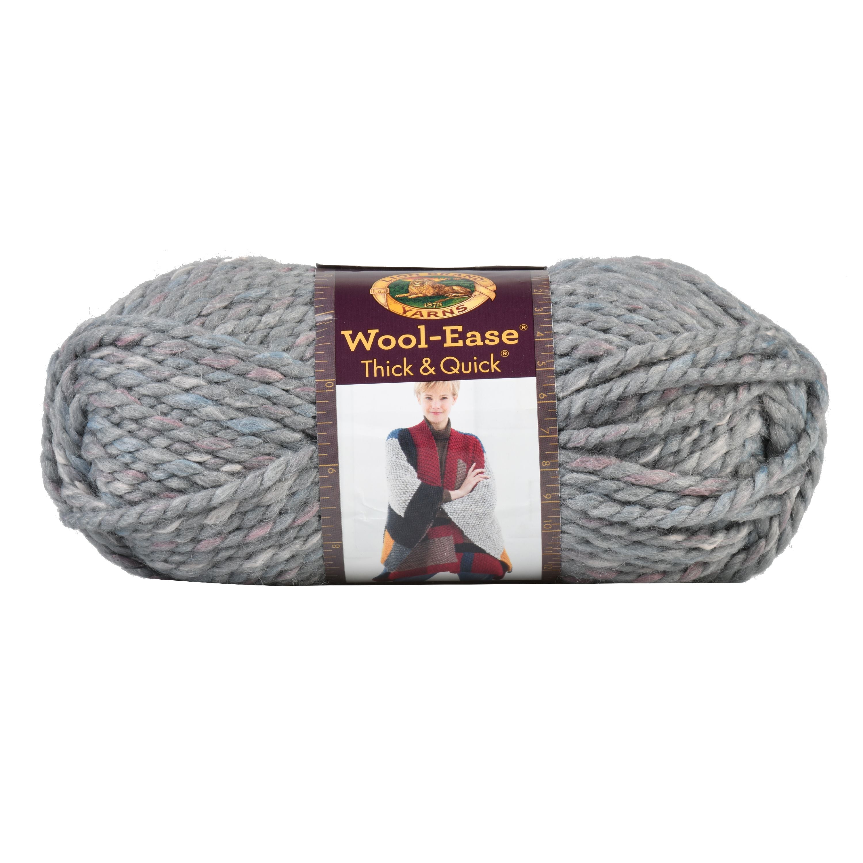 3 Pack) Lion Brand Yarn 640-622D Wool-Ease Thick & Quick Bulky Yarn,  Harvest