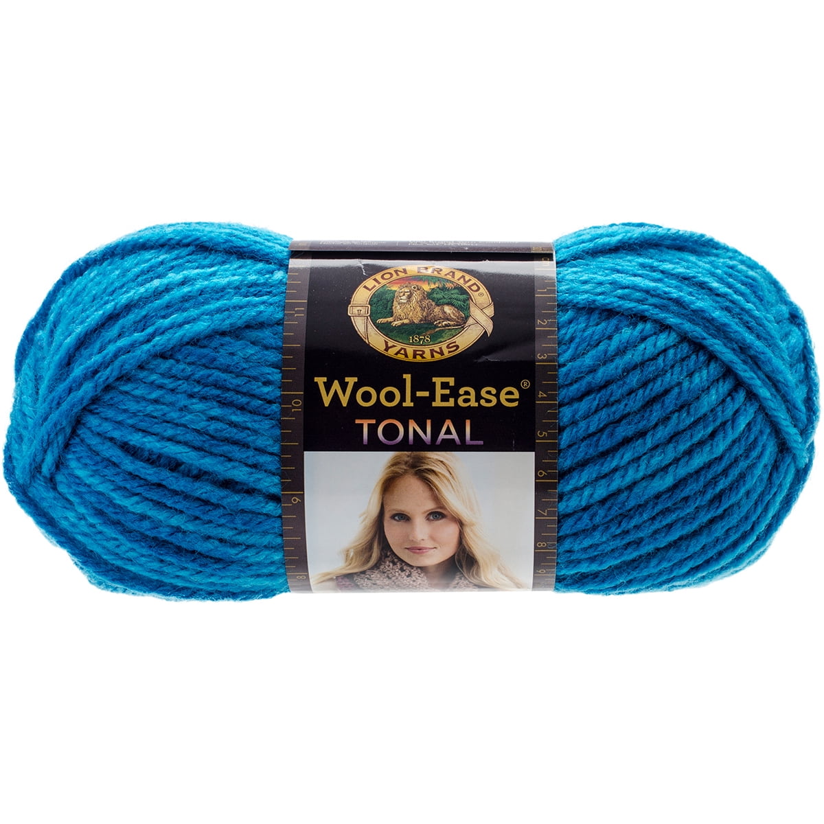 Lion Brand Wool-Ease Tonal Yarn-Aqua - Walmart.com
