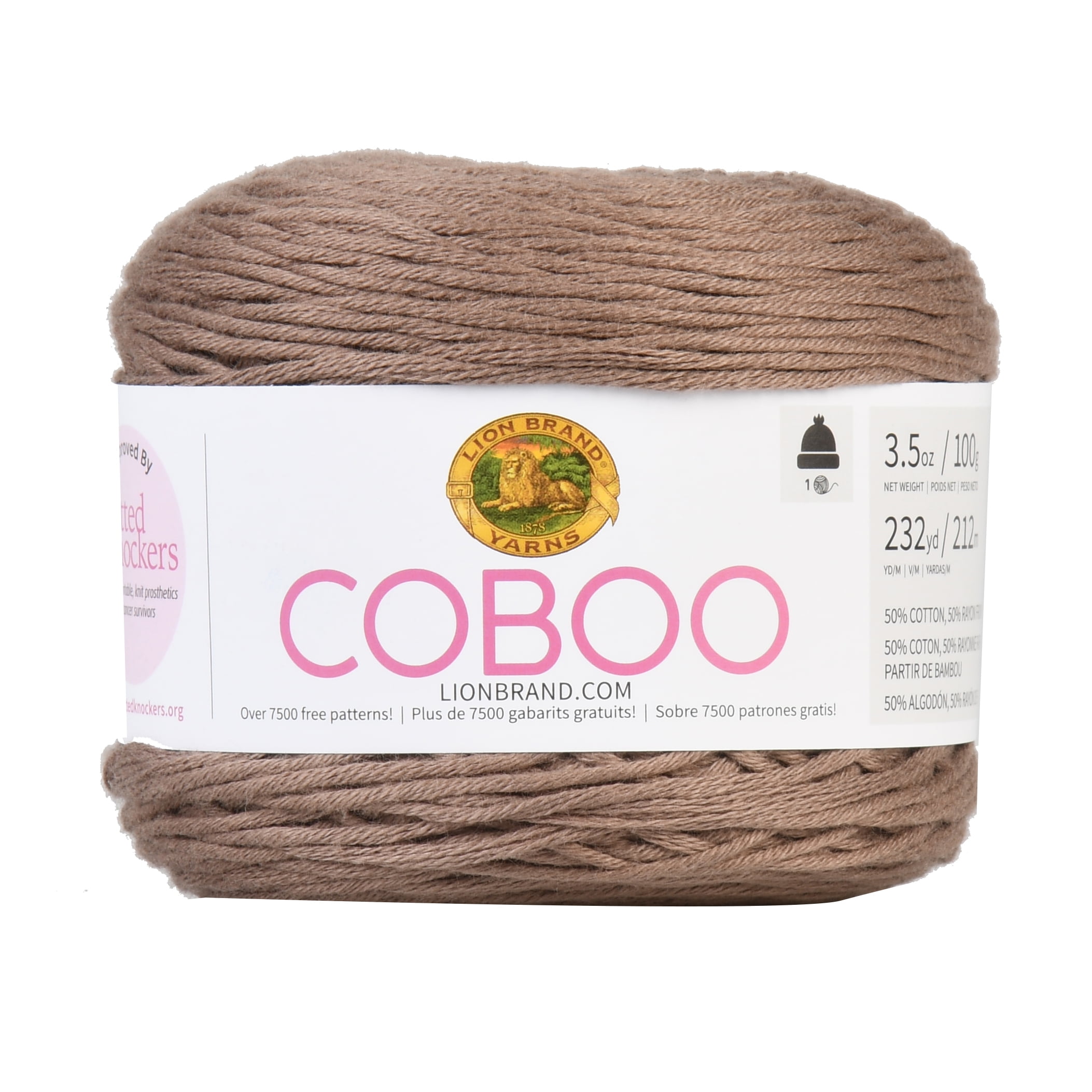 Lion Brand Coboo Yarn-Olive 835-132 - GettyCrafts