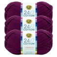 thumbnail image 1 of Lion Brand Yarn 24/7 Cotton Beets Medium Mercerized Cotton Yarn 3 Pack, 1 of 4