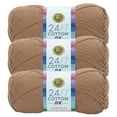 thumbnail image 1 of Lion Brand Yarn 24/7 Cotton DK Cacao Light Cotton Yarn 3 Pack, 1 of 4