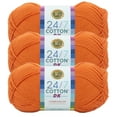 thumbnail image 1 of Lion Brand Yarn 24/7 Cotton DK Tamarin Light Cotton Yarn 3 Pack, 1 of 4