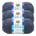thumbnail image 1 of Lion Brand Yarn 24/7 Cotton Denim Medium Mercerized Cotton Yarn 3 Pack, 1 of 4