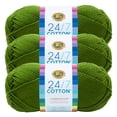 thumbnail image 1 of Lion Brand Yarn 24/7 Cotton Grass Medium Mercerized Cotton Yarn 3 Pack, 1 of 4