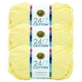 thumbnail image 1 of Lion Brand Yarn 24/7 Cotton Lemon Medium Mercerized Cotton Yarn 3 Pack, 1 of 4