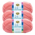 thumbnail image 1 of Lion Brand Yarn 24/7 Cotton Pink Medium Mercerized Cotton Yarn 3 Pack, 1 of 4