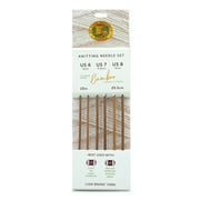 Lion Brand Yarn 401-1902 Bamboo Knitting Needle Set 10" Size 6, 7, 8