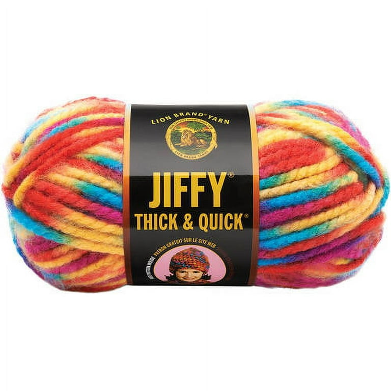 Lion Brand Yarn 430-208B Jiffy Thick and Quick Yarn, Rocky
