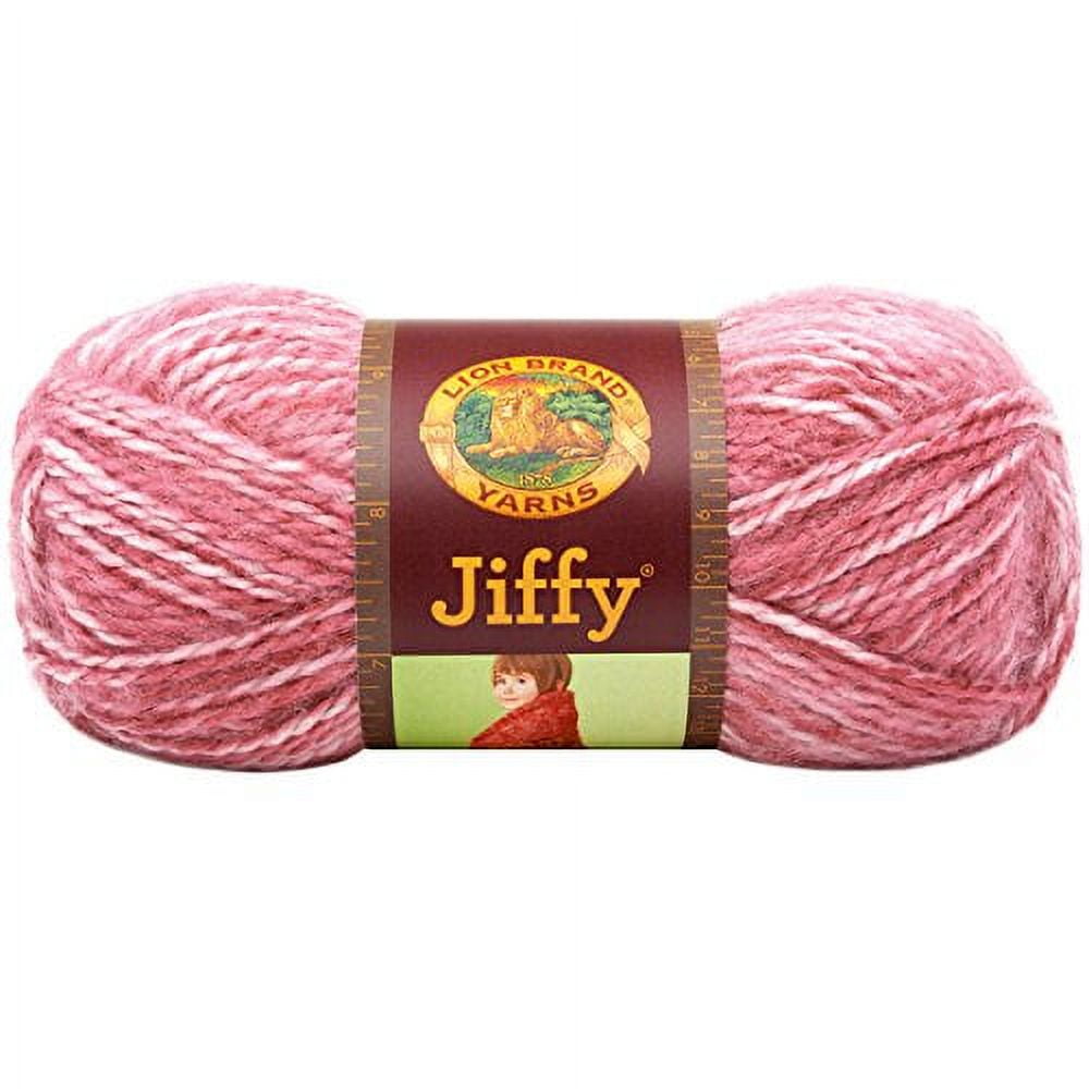 Lion Brand Yarn 450-401D Jiffy Yarn, Rose Spray 