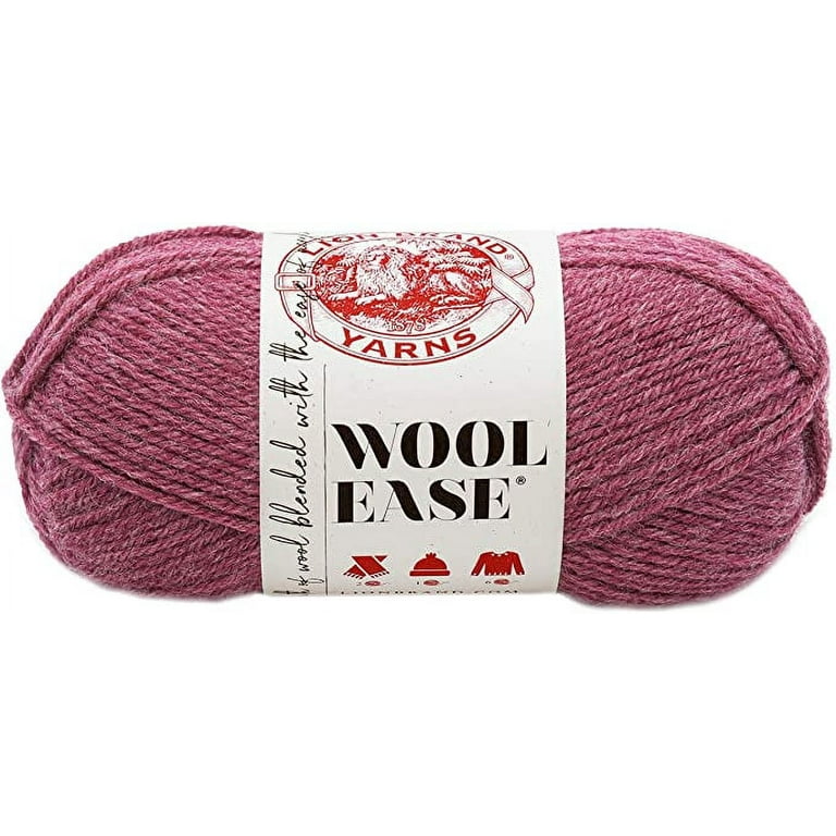 Lion Brand Yarn 620-139 Wool-Ease Yarn, One Size, Dark Rose
