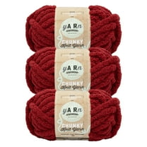 Lion Brand Yarn AR Workshop Chunky Knit Cordial Jumbo Yarn Polyester Yarn 3 Pack