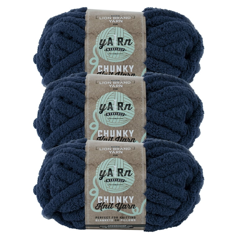 (3 Pack) Lion Brand Yarn AR Workshop Chunky Knit Yarn, Blush