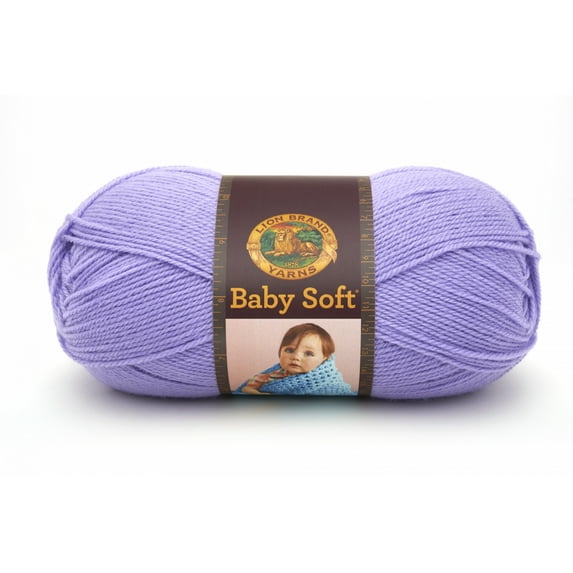 Lion Brand Yarn Baby Soft Lavender 920-143 Baby Yarn