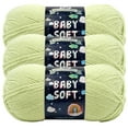 thumbnail image 1 of Lion Brand Yarn Baby Soft Sweet Pea Light Acrylic, Nylon Yarn 3 Pack, 1 of 4