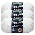 thumbnail image 1 of Lion Brand Yarn Baby Soft Twinkle Light Acrylic, Nylon Yarn 3 Pack, 1 of 4
