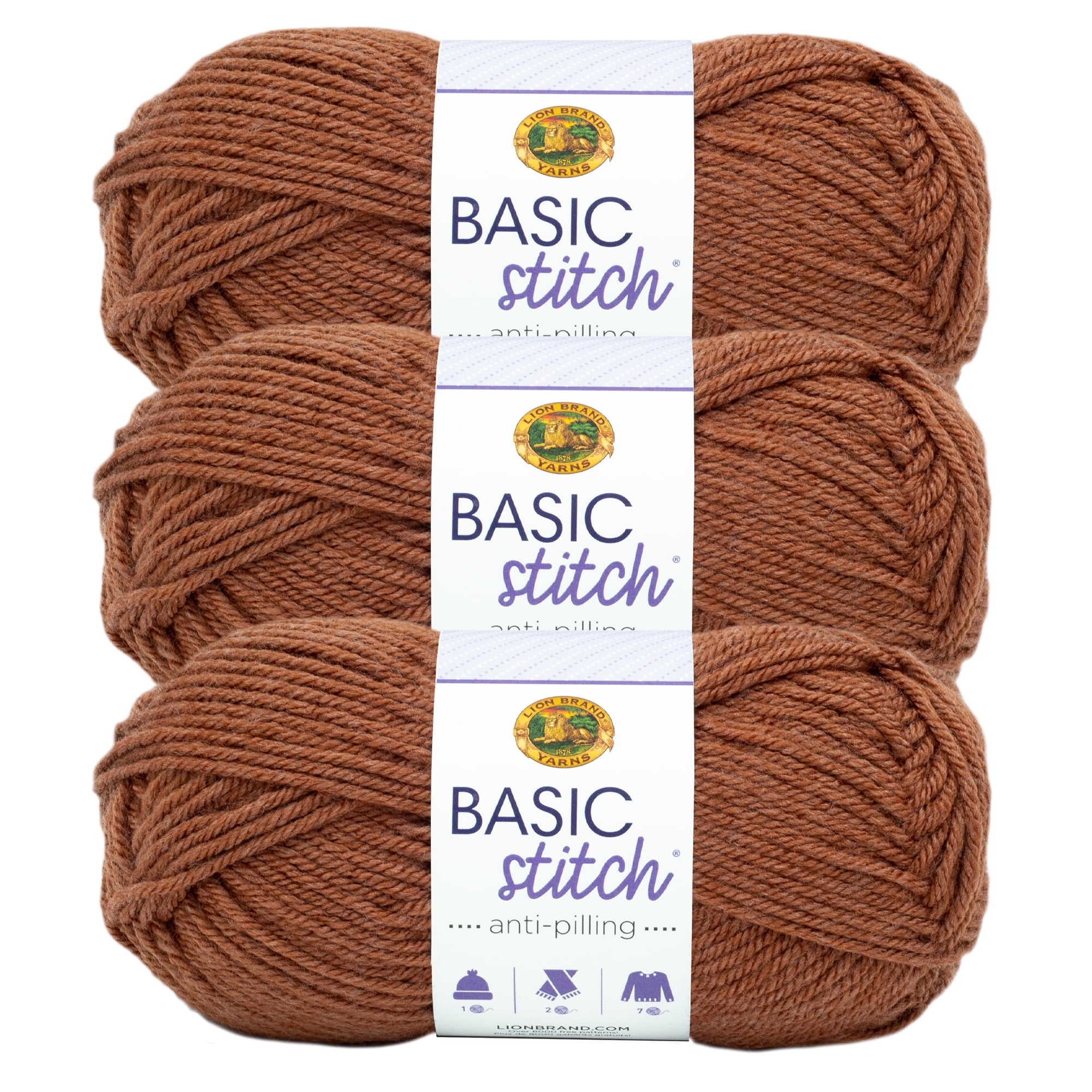 Lion Brand Basic Stitch Anti-Pilling Yarn-Silver Heather, 1 count - Harris  Teeter