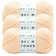thumbnail image 1 of Lion Brand Yarn Basic Stitch Anti Pilling Skein Tones Peachy Anti Pilling Medium Acrylic Orange Yarn 3 Pack, 1 of 3