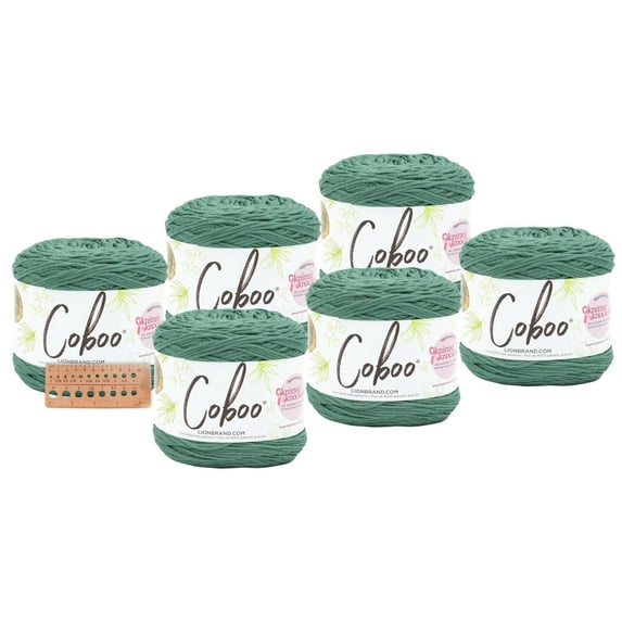 Lion Brand Yarn - Coboo - 6 Pack (Bayberry)
