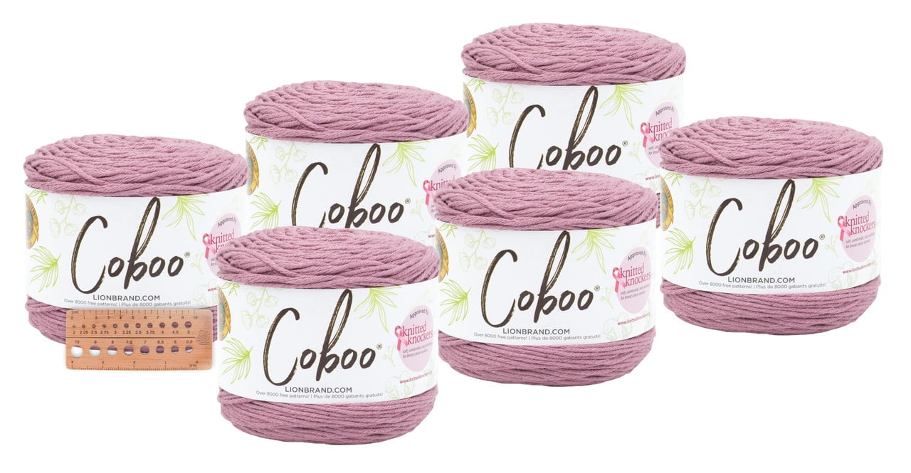 Lion Brand Yarn - Coboo - 6 Pack (Plume)