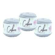 Lion Brand Yarn Coboo Silver Light Cotton, Bamboo Yarn 3 Pack