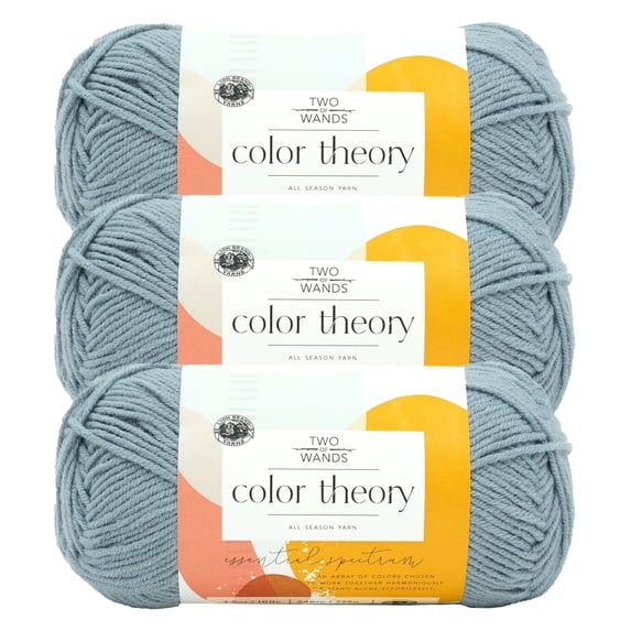 Lion Brand Color Theory Yarn, Paradiso, Medium Worsted Acrylic Yarn, 3 Pack