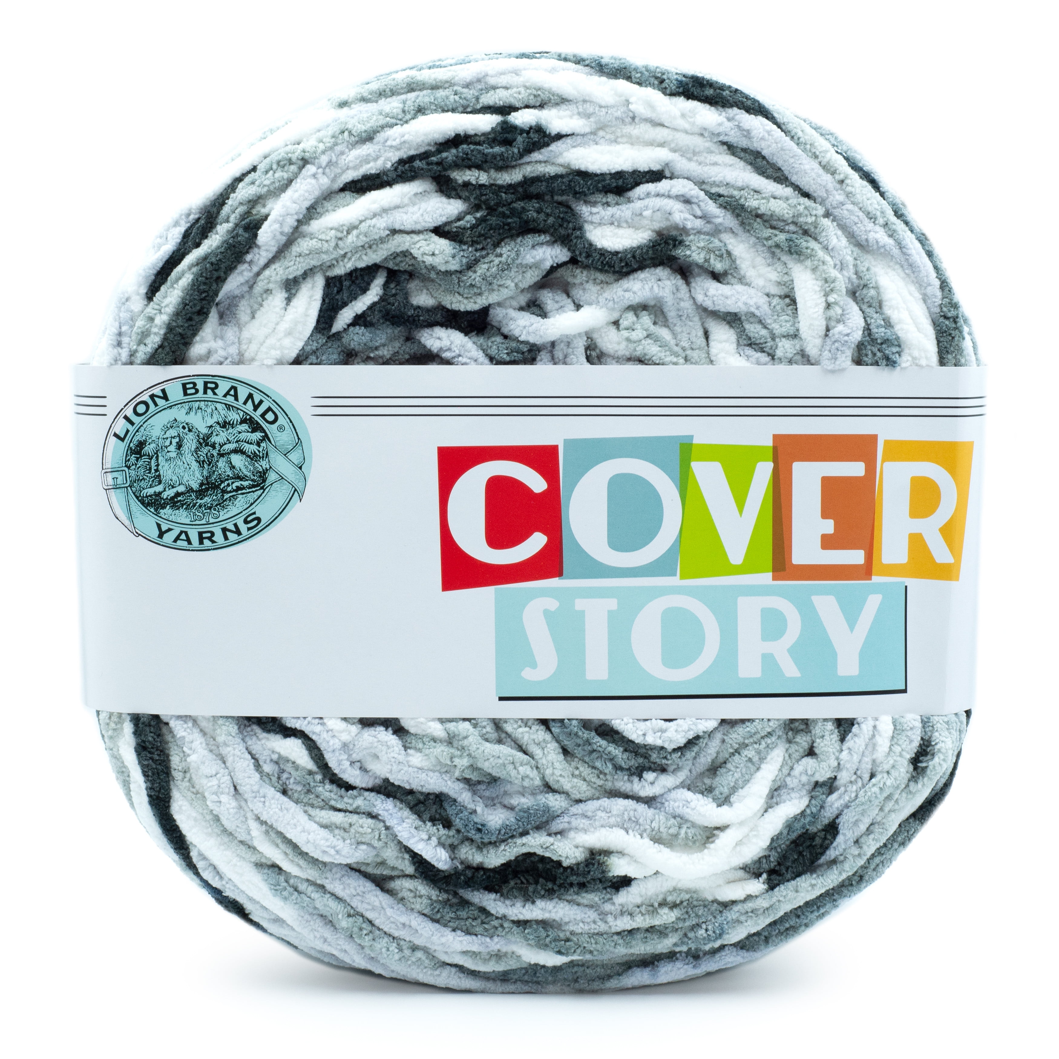 Lion Brand Yarn 533-101 Cover Story Yarn, Cameo : : Grocery