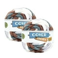 thumbnail image 1 of Lion Brand Yarn Cover Story Thick & Quick Snow Peak Jumbo Polyester Yarn 2 Pack, 1 of 4